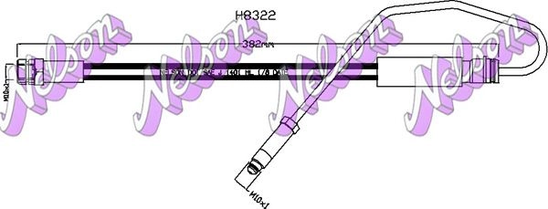Тормозной шланг KAWE A0P HCYU H8322 1440968884