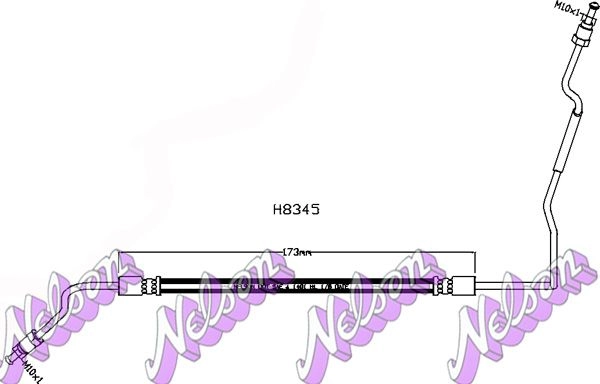 Тормозной шланг KAWE H8345 1440968913 T HEBHE