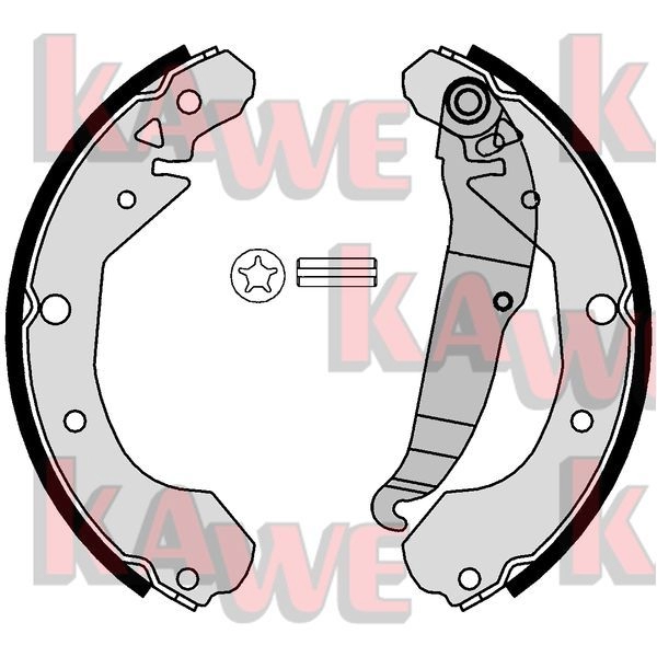 Тормозные колодки KAWE IKQ BP 2299032 01126