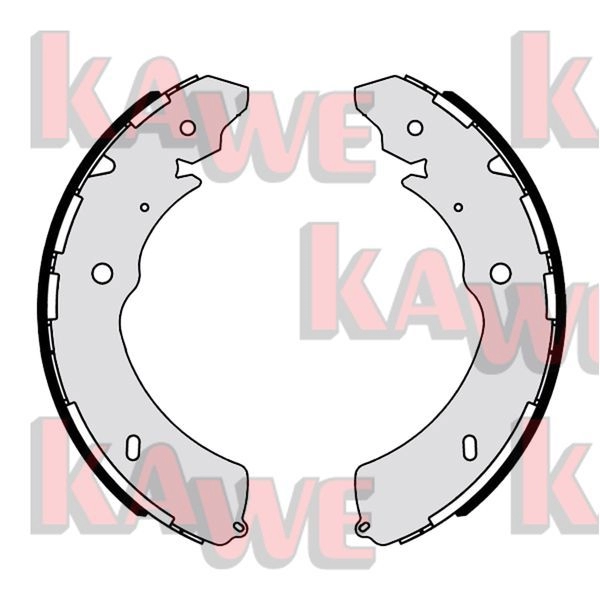 Тормозные колодки KAWE 1223410451 01171 297TU M8
