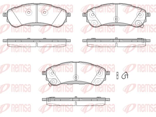 Тормозные колодки дисковые, комплект KAWE 1750 12 V 3C1BH2 1439896862 изображение 0