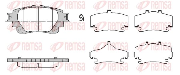 Тормозные колодки дисковые, комплект KAWE 1439896923 1N8C G 1871 00