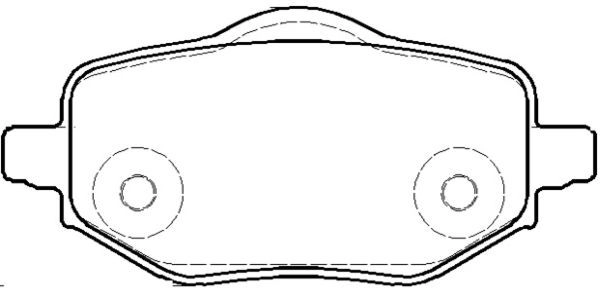 Тормозные колодки дисковые, комплект KAWE Z HV2MK 1952 00 1439896987