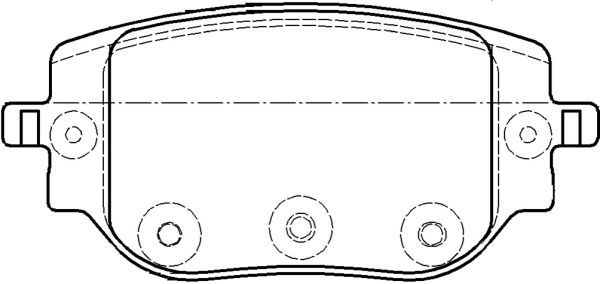 Тормозные колодки дисковые, комплект KAWE 1965 00 1439897000 DV4 M2CJ изображение 0
