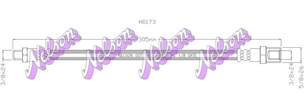 Шланг сцепления KAWE H0173 2333024 BTCI R