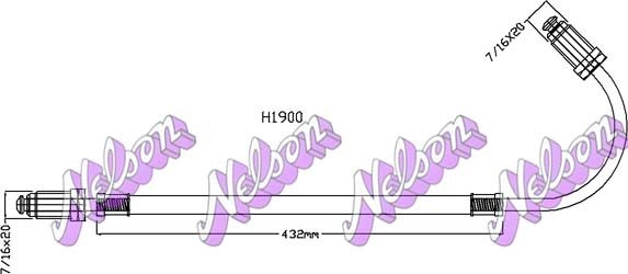 Шланг сцепления KAWE A4S NKDF H1900 1440969290