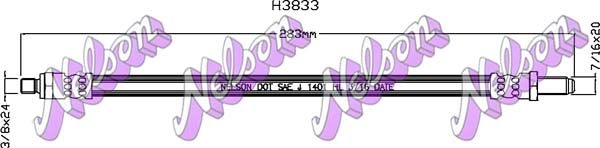 Шланг сцепления KAWE 3 VUIKNY H3833 1440969296