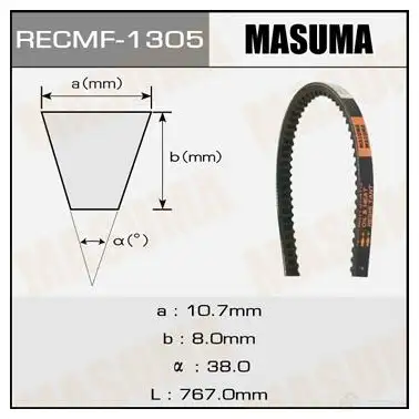 Ремень привода навесного оборудования, 10x767 мм, 10x767 мм MASUMA 1422885601 1305 TTBE FPB изображение 0
