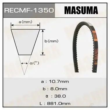 Ремень привода навесного оборудования, 10x881 мм, 10x881 мм MASUMA 1350 1422885597 0 8YED изображение 0