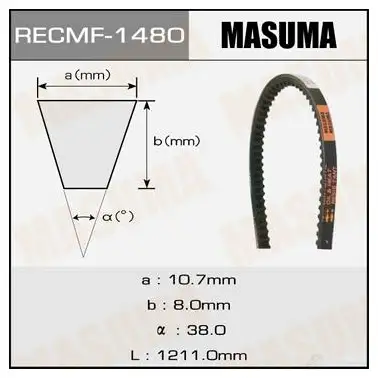 Ремень привода навесного оборудования, 10x1211 мм, 10x1211 мм MASUMA RDX6 GN 1422885609 1480