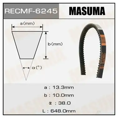 Ремень привода навесного оборудования, 13x648 мм, 13x648 мм MASUMA 6245 IFVY KW 1422890104