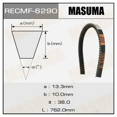 Ремень привода навесного оборудования, 13x762 мм, 13x762 мм MASUMA 1422885526 6290 YWM GWOT изображение 0