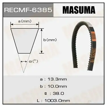 Ремень привода навесного оборудования, 13x1003 мм, 13x1003 мм MASUMA 9 A6APKI 1422885547 6385 изображение 0