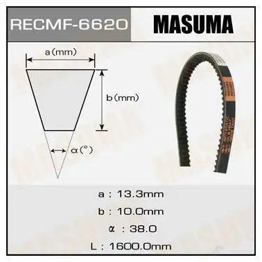 Ремень привода навесного оборудования, 13x1600 мм, 13x1600 мм MASUMA 6620 DL14 N 1422885571 изображение 0