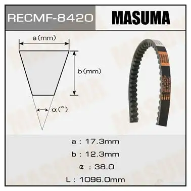 Ремень привода навесного оборудования, 17x1096 мм, 17x1096 мм MASUMA 8420 003CU C 1422885025