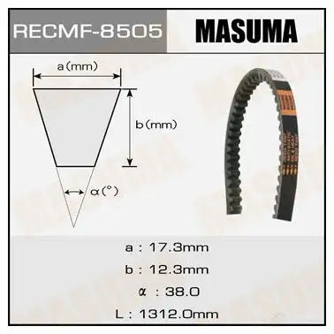 Ремень привода навесного оборудования, 17x1312 мм, 17x1312 мм MASUMA R DHYW 8505 1422885583