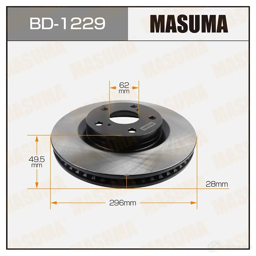 Диск тормозной MASUMA 1 WATB 1420577640 BD-1229