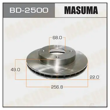 Диск тормозной MASUMA 1420577663 ST55U 4V BD-2500
