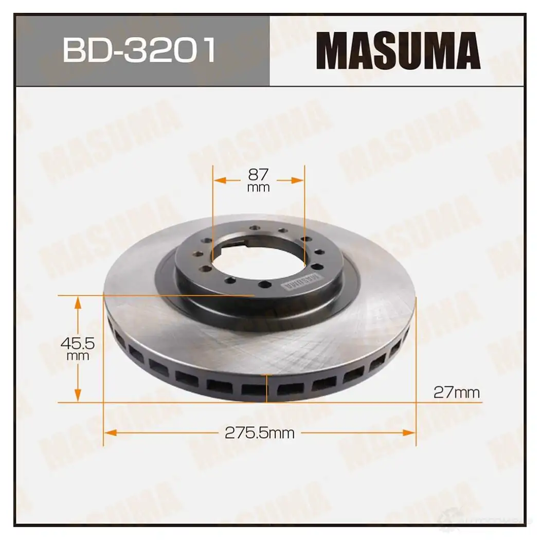 Диск тормозной MASUMA HU1 5KJ BD-3201 1420577673