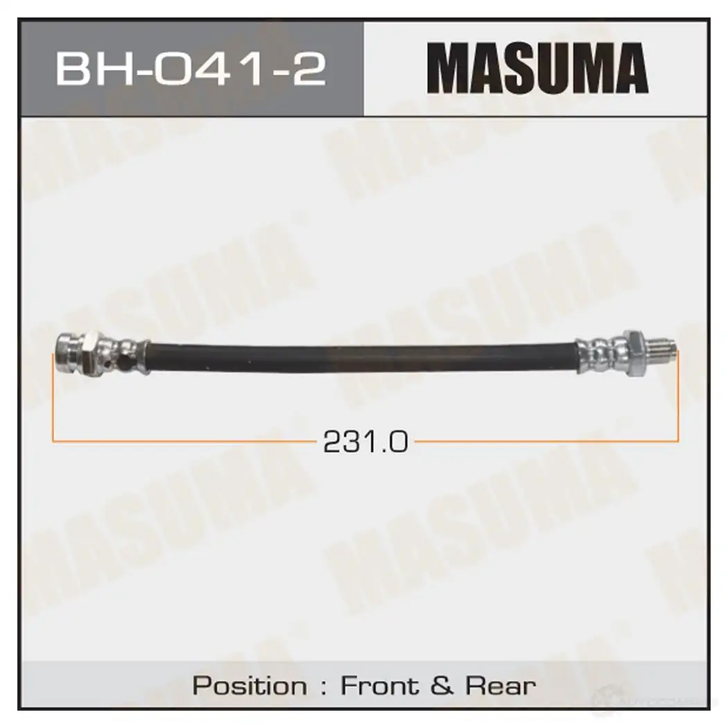 Шланг тормозной MASUMA BH-041-2 1422880275 ON792K M изображение 0