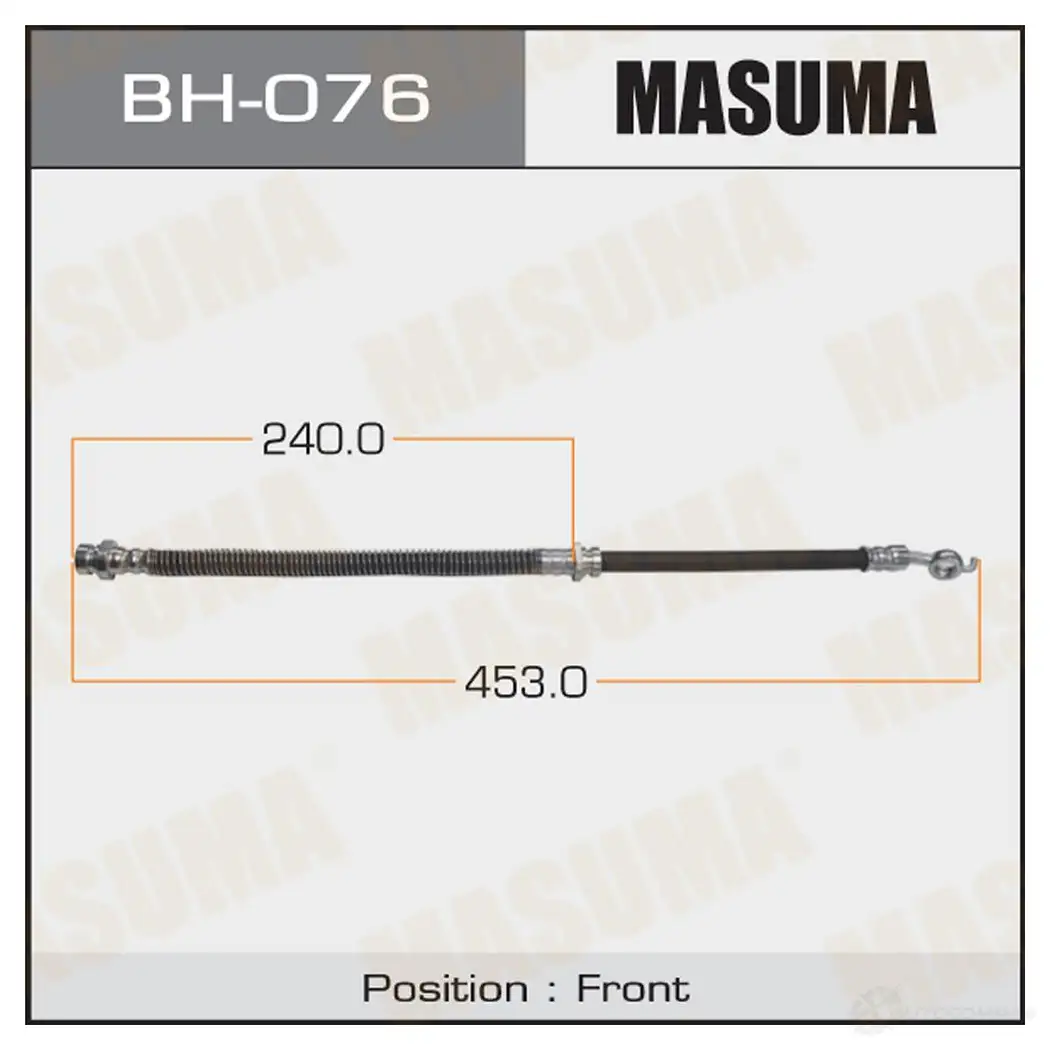 Шланг тормозной MASUMA 1422879254 GWG28 JP BH-076 изображение 0