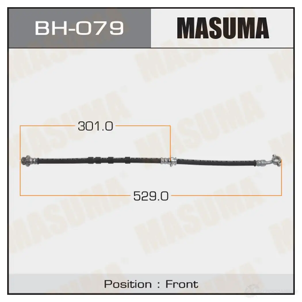 Шланг тормозной MASUMA 1422879253 BH-079 M6N W60 изображение 0
