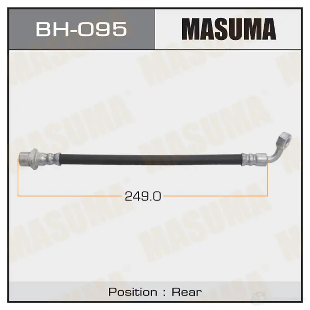 Шланг тормозной MASUMA 303V3P L BH-095 1422880327 изображение 0