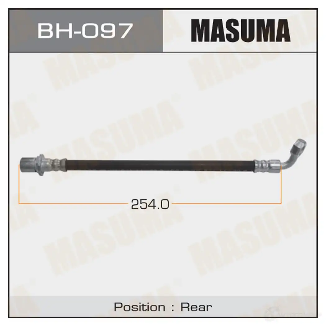 Шланг тормозной MASUMA 58 O6B 1422880325 BH-097 изображение 0