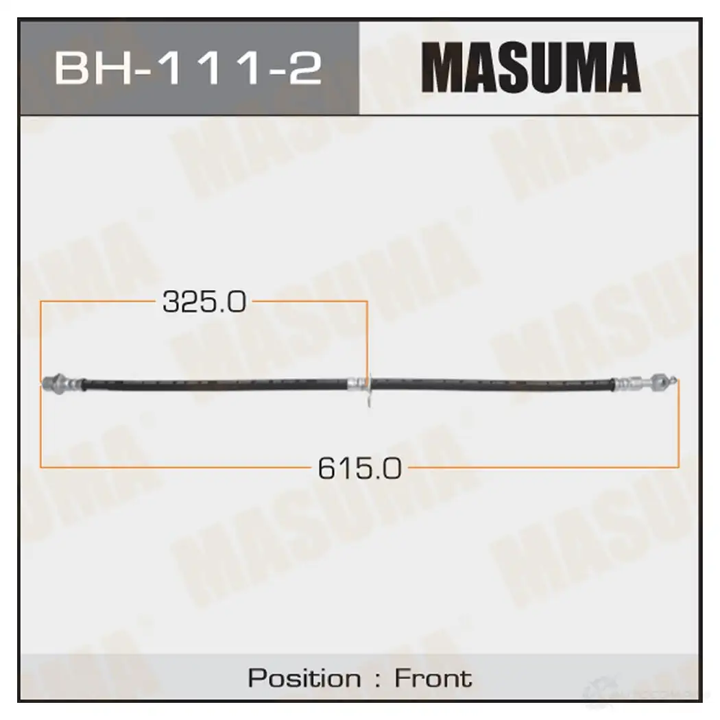 Шланг тормозной MASUMA 1422879255 2 FBYS BH-111-2 изображение 0