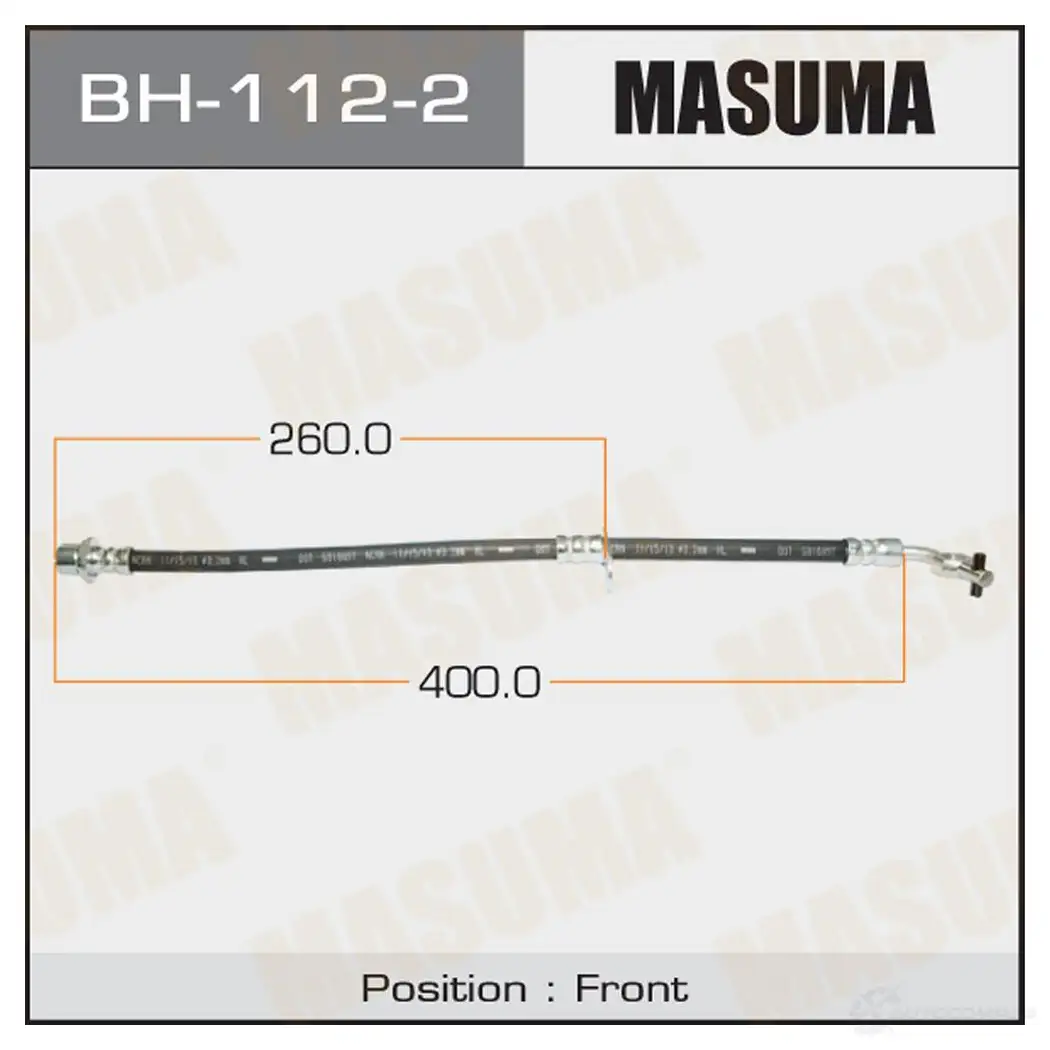 Шланг тормозной MASUMA U2 NGJOW BH-112-2 1422880428 изображение 0