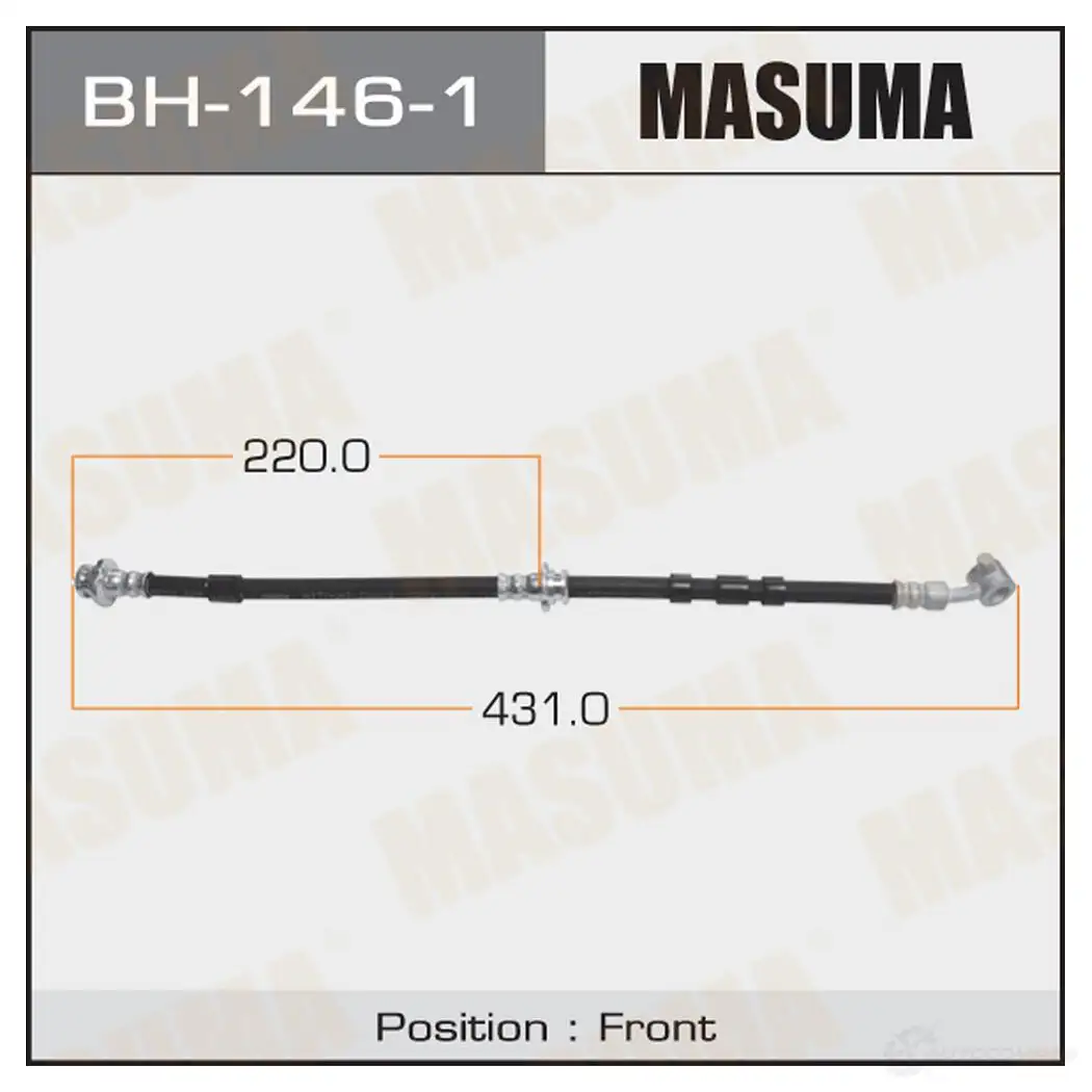 Шланг тормозной MASUMA BH-146-1 1422880340 WB K14 изображение 0