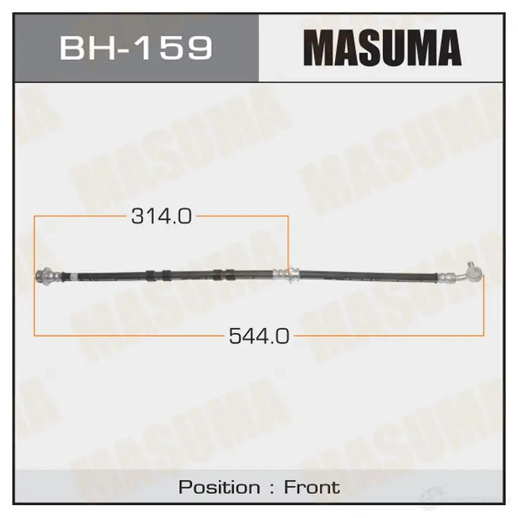 Шланг тормозной MASUMA D Z8Z5B 1422880365 BH-159 изображение 0