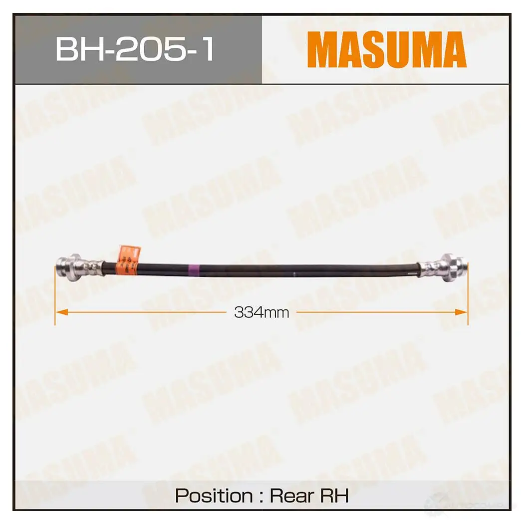 Шланг тормозной (тоже BH-205-1) MASUMA O RO3D 1422880394 BH-205 изображение 0
