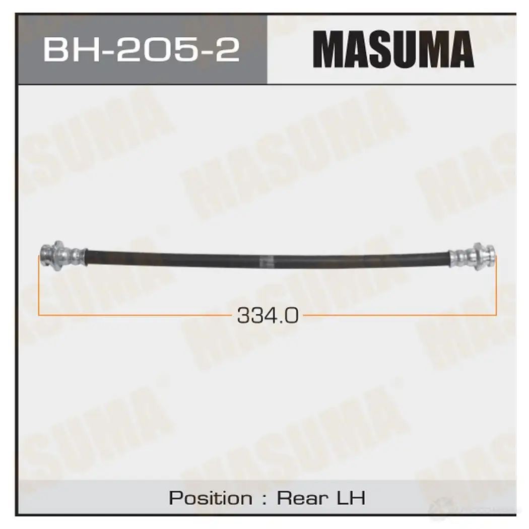 Шланг тормозной MASUMA 1422880393 BH-205-2 GWA6 2 изображение 0