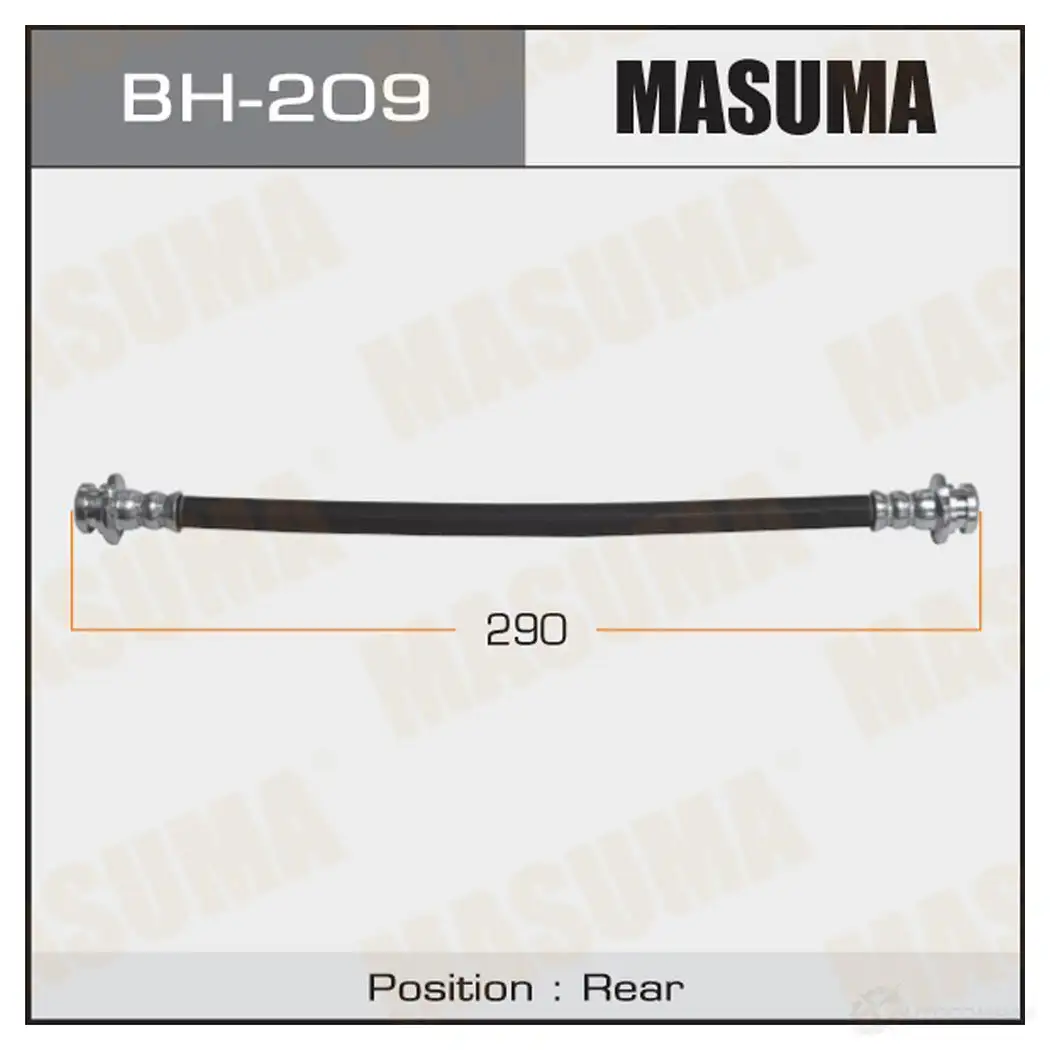 Шланг тормозной MASUMA BH-209 PII4 HI 1422880330 изображение 0