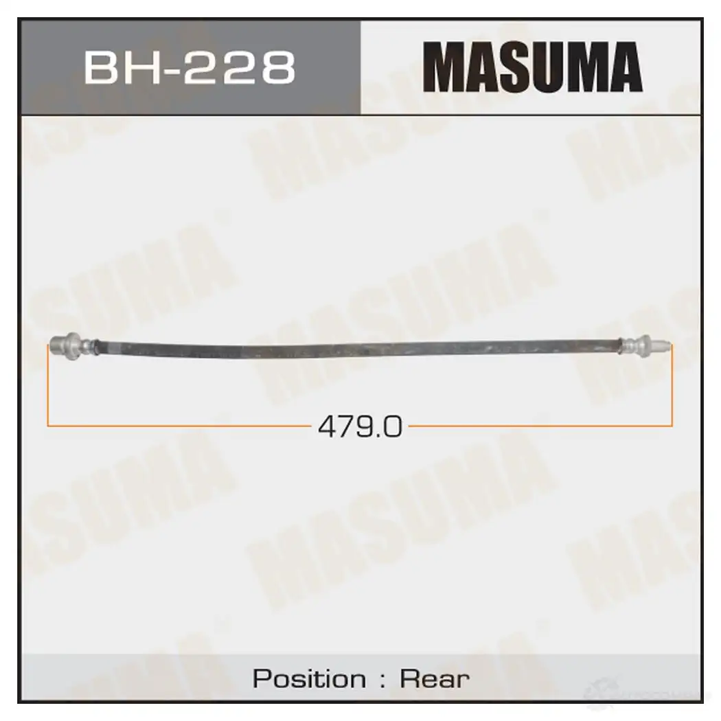 Шланг тормозной MASUMA BH-228 1422880260 G S91UM изображение 0