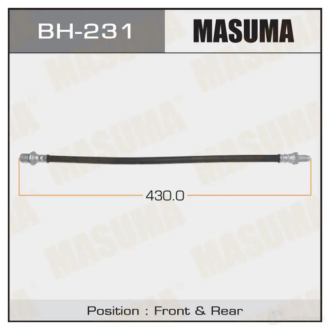 Шланг тормозной MASUMA 1422880624 BH-231 W J65X