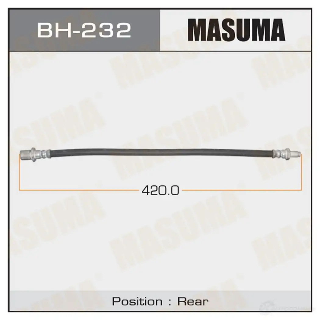 Шланг тормозной MASUMA BH-232 1422880257 5K8R PK изображение 0