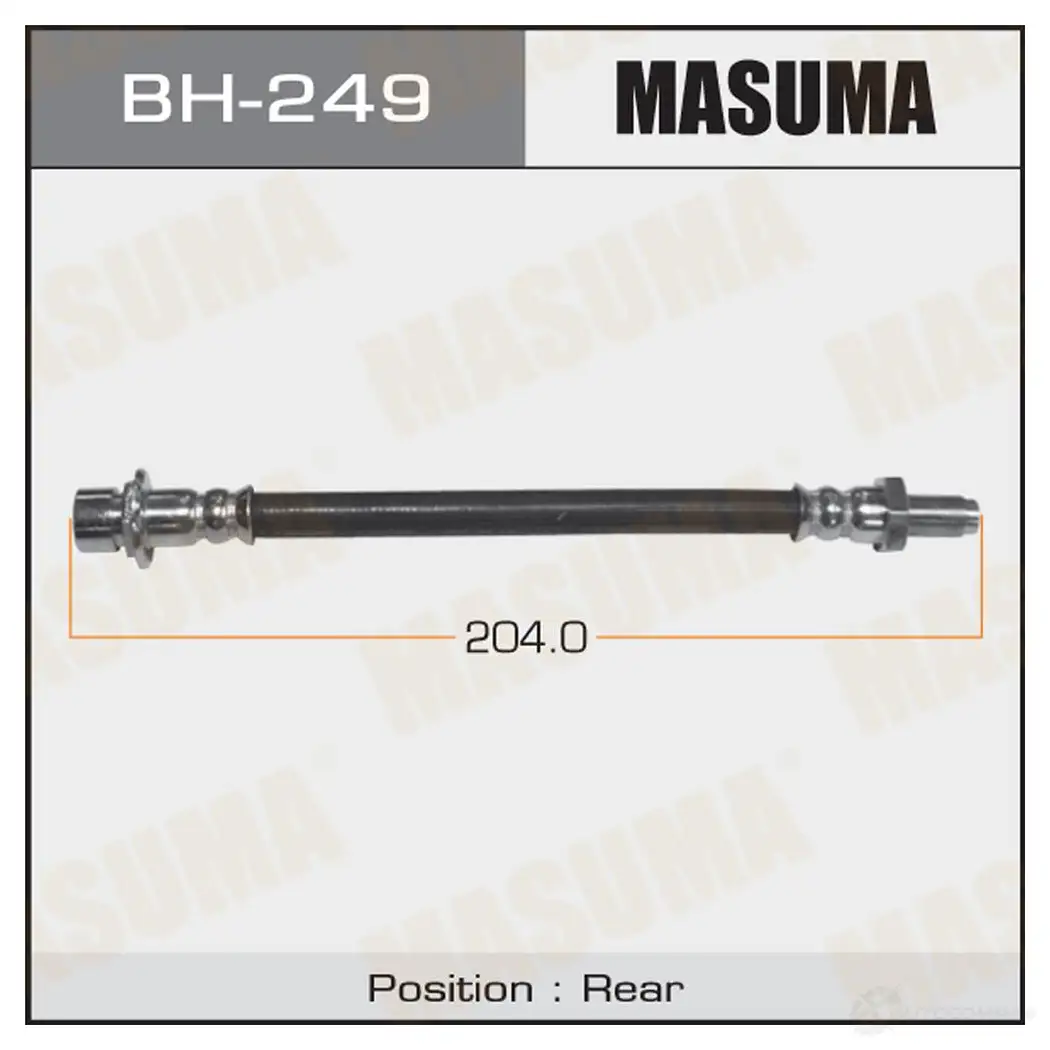 Шланг тормозной MASUMA 1422880618 BH-249 OOCL V изображение 0