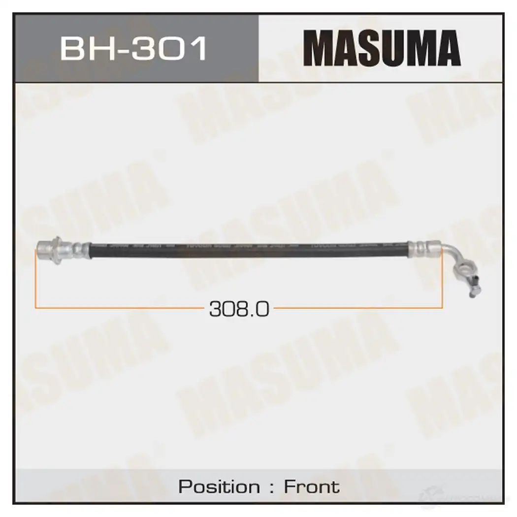 Шланг тормозной MASUMA 1422880125 7 BWSW BH-301 изображение 0