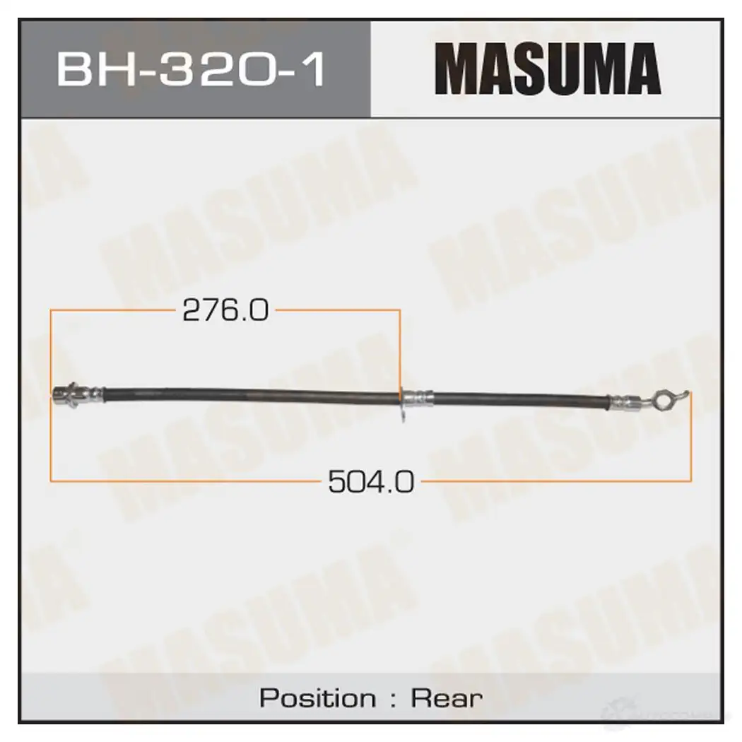 Шланг тормозной MASUMA 1422880141 ZYDL Z BH-320-1 изображение 0