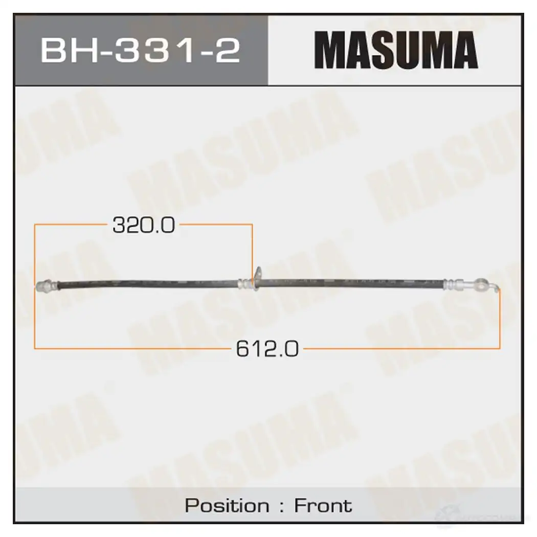 Шланг тормозной MASUMA MMGX A BH-331-2 1422880227