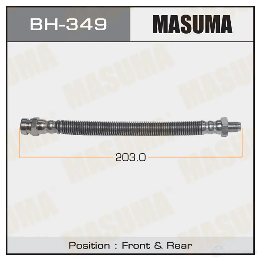 Шланг тормозной MASUMA 1422880214 BH-349 J5M 6M изображение 0