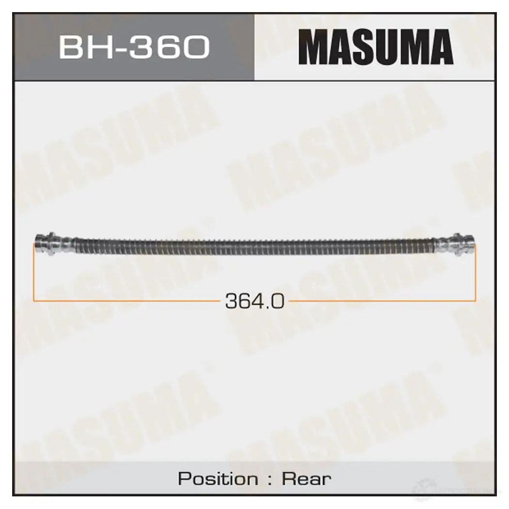 Шланг тормозной MASUMA TQO P9G BH-360 1422880208 изображение 0