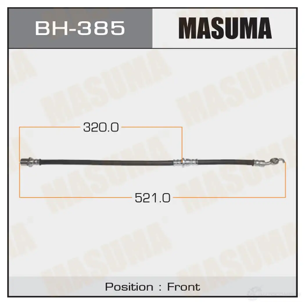 Шланг тормозной MASUMA BH-385 1422880164 K0106 0X изображение 0
