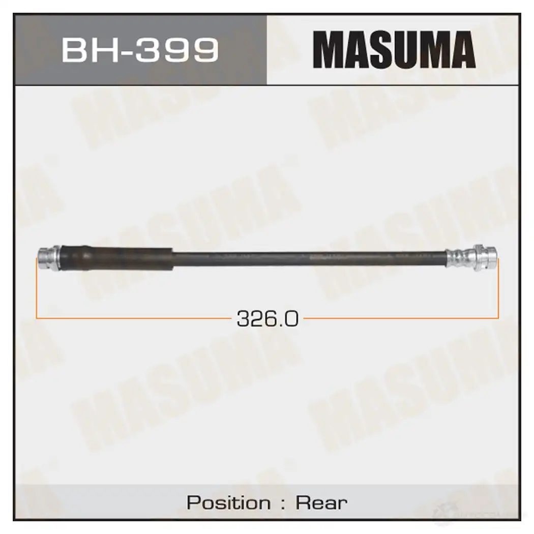 Шланг тормозной MASUMA 1422880183 BH-399 DBA 2OFH изображение 0