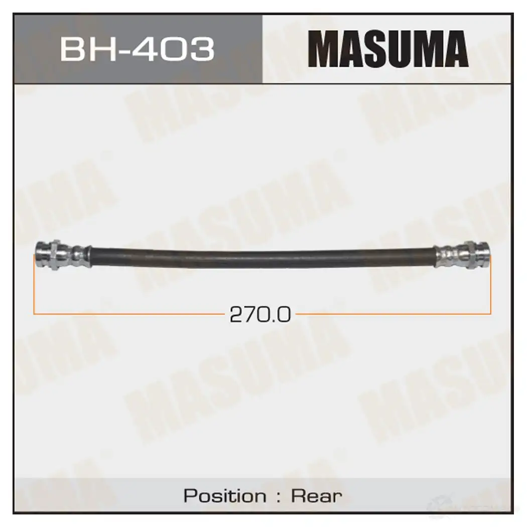 Шланг тормозной MASUMA BH-403 8KBK 4WQ 1422880538