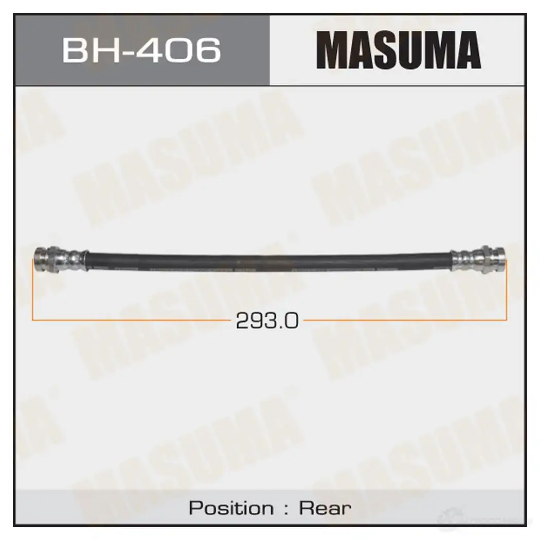 Шланг тормозной MASUMA BH-406 6DT L9S 1422880537 изображение 0