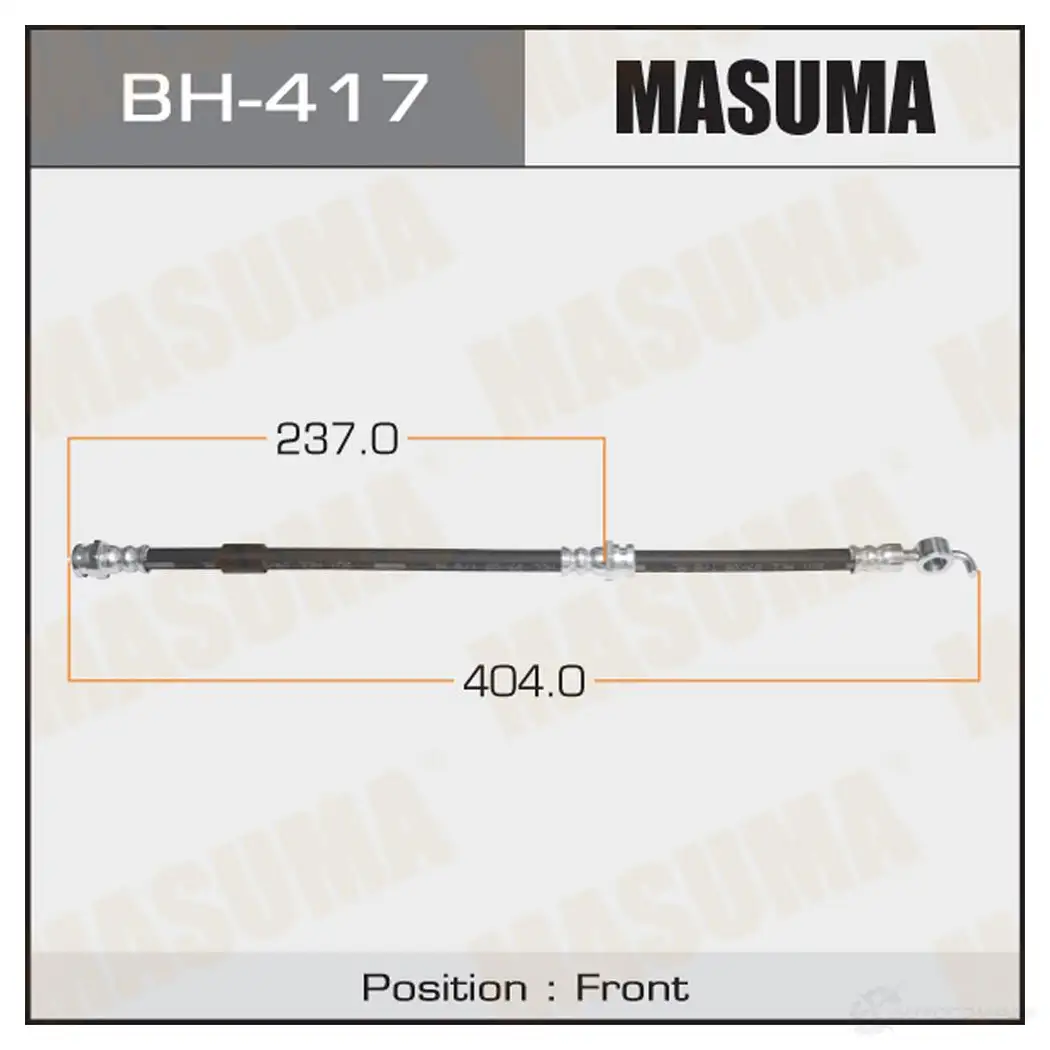 Шланг тормозной MASUMA BH-417 1422880013 1LK0GO J изображение 0