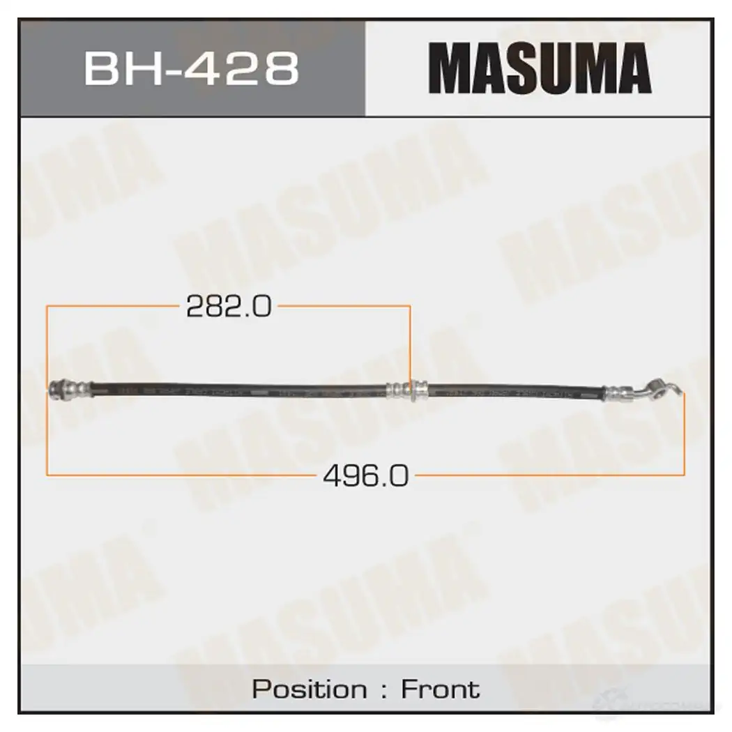 Шланг тормозной MASUMA BH-428 1422880530 7VGL N